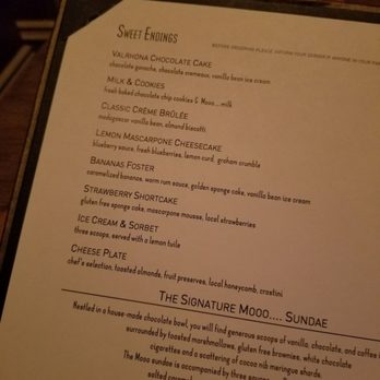 Mooo.... Beacon Hill - Dessert - Steakhouses Near Me - Boston, Massachusetts