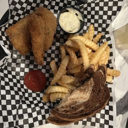 Cod fish fry with fries. Yum Cod fish fry with fries. Yum
