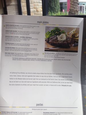 Menu photo 7 California Pizza Kitchen Houston, TX