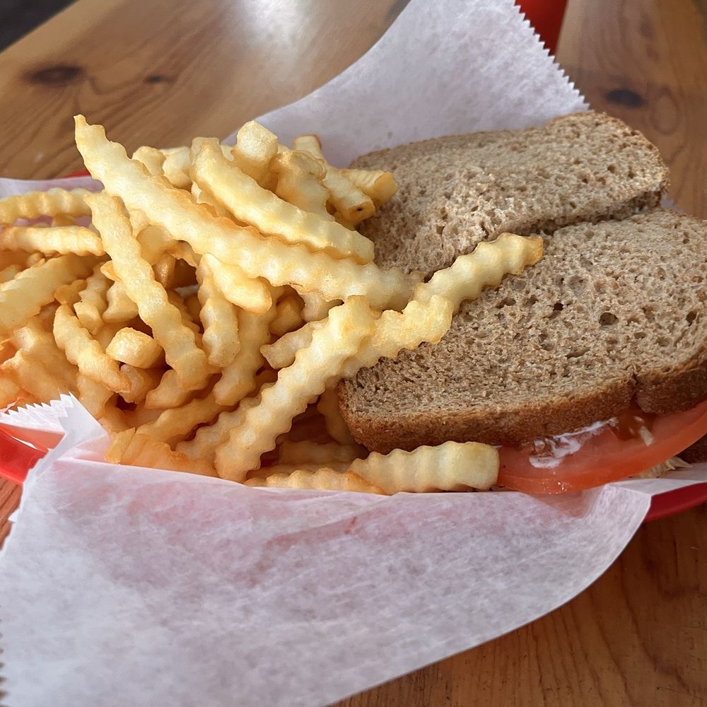 Downtown Cafe and Bakery - Ham and cheese deli sandwich + fries - Pizza Near Me - Lakeview, Oregon Downtown Cafe and Bakery - Ham and cheese deli sandwich + fries - Pizza Near Me - Lakeview, Oregon