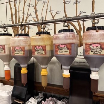 Monk's BBQ - Udder BBQ Sauce Dispensers - Barbeque Near Me - Purcellville, Virginia Monk's BBQ - Udder BBQ Sauce Dispensers - Barbeque Near Me - Purcellville, Virginia