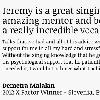 Jeremy Bruce Vocal Studio - Demetra - Musical Instruments & Teachers Near Me - Peoria, Arizona Jeremy Bruce Vocal Studio - Demetra - Musical Instruments & Teachers Near Me - Peoria, Arizona