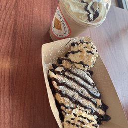 Sonny chocolate shake and Hennessy waffle