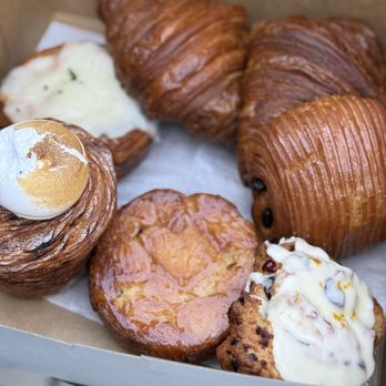 61hundred Bread - Ube cruffin, monkey queen, orange scone, butter croissants, chocolate croissant, sundried tomato/oaxacan cheese/chili croissant - Bakeries Near Me - Santa Ana, California 61hundred Bread - Ube cruffin, monkey queen, orange scone, butter croissants, chocolate croissant, sundried tomato/oaxacan cheese/chili croissant - Bakeries Near Me - Santa Ana, California