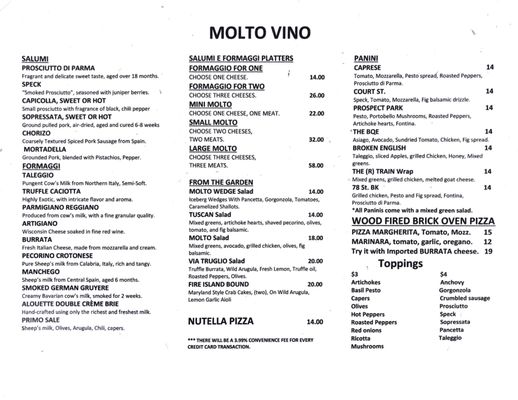 Menu photo 6 Molto Vino Babylon, NY