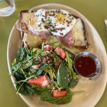Snooze, an A.M. Eatery - Monte Cristo Brioche Toast*. Absolutely delicious! - Breakfast & Brunch Near Me - Kyle, Texas Snooze, an A.M. Eatery - Monte Cristo Brioche Toast*. Absolutely delicious! - Breakfast & Brunch Near Me - Kyle, Texas