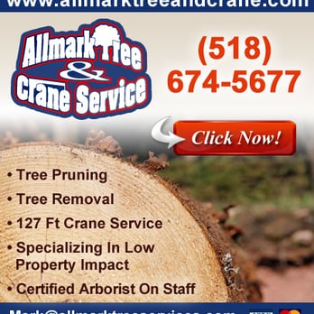 Allmark Tree & Crane Service - Ad powered by: YPC Media - Tree Services Near Me - Castleton, New York Allmark Tree & Crane Service - Ad powered by: YPC Media - Tree Services Near Me - Castleton, New York