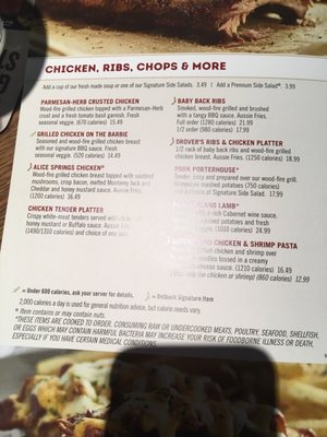Menu photo 5 Outback Steakhouse Las Cruces, NM Menu photo 5 Outback Steakhouse Las Cruces, NM