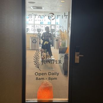 Spa Juniper - Front entrance, located on the 5th floor of Hyatt Regency on 15th. - Massage Near Me - Denver, Colorado Spa Juniper - Front entrance, located on the 5th floor of Hyatt Regency on 15th. - Massage Near Me - Denver, Colorado