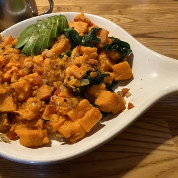 Darbi's Cafe - Vegan Sweet Potato scramble no eggs or meat. - American Near Me - Pinetop, Arizona Darbi's Cafe - Vegan Sweet Potato scramble no eggs or meat. - American Near Me - Pinetop, Arizona