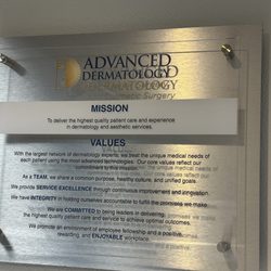 Advanced Dermatology and Cosmetic Surgery - Office Mission Statement.