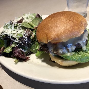 Café Bistro at Nordstrom - Burger with side of salad - New American Near Me - Irvine, California