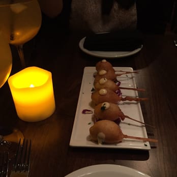 ROUX - Chorizo corn dogs. They weren't that good :( - Tapas/Small Plates Near Me - Carmel Valley, California