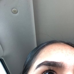 my eyelashes are cut on both sides this one has the most damage. my eyelashes are cut on both sides this one has the most damage.