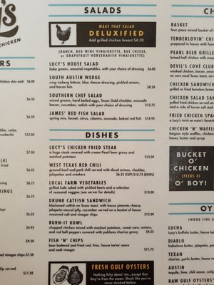Menu photo 6 Lucy's Fried Chicken Austin, TX