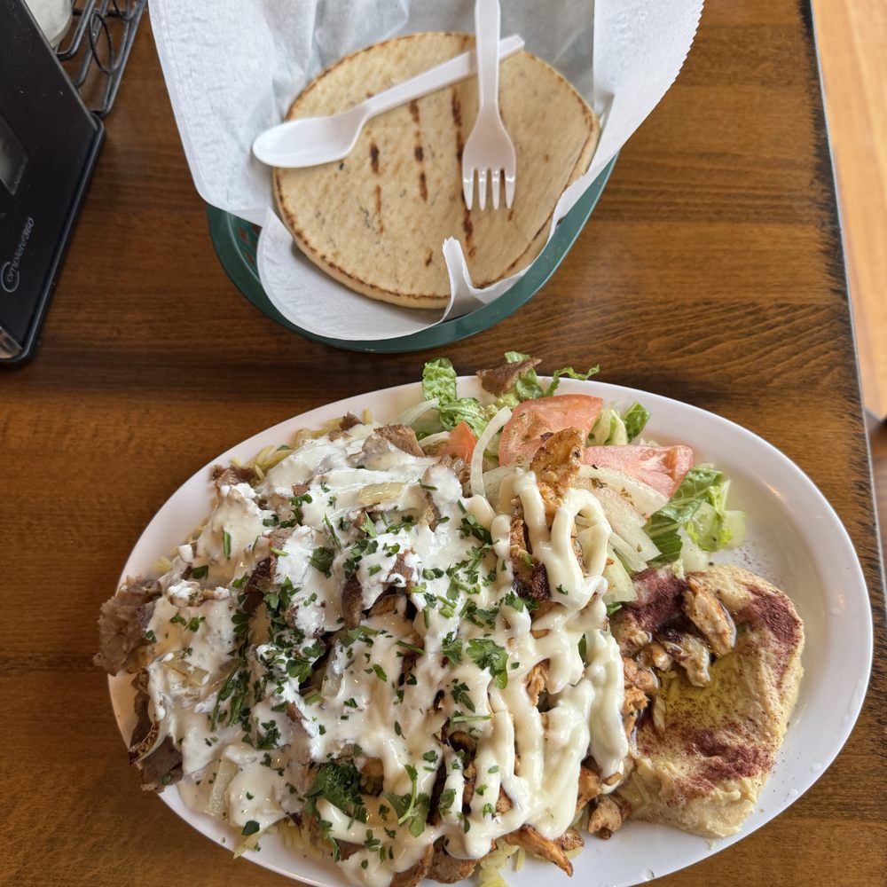 Combo plate - very tasty and enormous Combo plate - very tasty and enormous