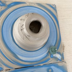 Clay vase, immediately after throwing