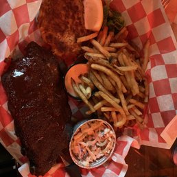 1/2 ribs, crab cake you pick 2 platter 1/2 ribs, crab cake you pick 2 platter