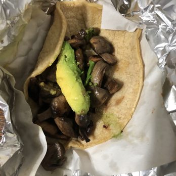 The Taco Stand - Mushroom taco, no sour cream - Food Stands Near Me - La Jolla, California The Taco Stand - Mushroom taco, no sour cream - Food Stands Near Me - La Jolla, California