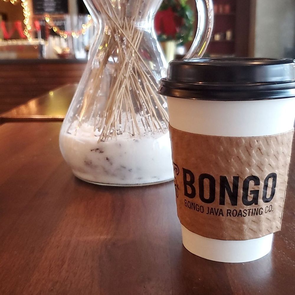 Bongo Java - Enjoying The Broadway drink while working from inside coffee shop. - Coffee & Tea Near Me - Nashville, Tennessee