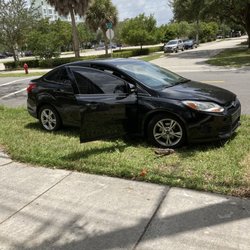 Nice Car - A picture of my "new" (used) car on the side of the road because the transmission completely went out