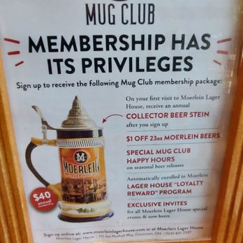 Cincinnati Lager House - Cool membership info - New American Near Me - Cincinnati, Ohio