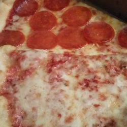 Mario & Joe's Pizzeria - A slice of plain and slice of pepperoni.