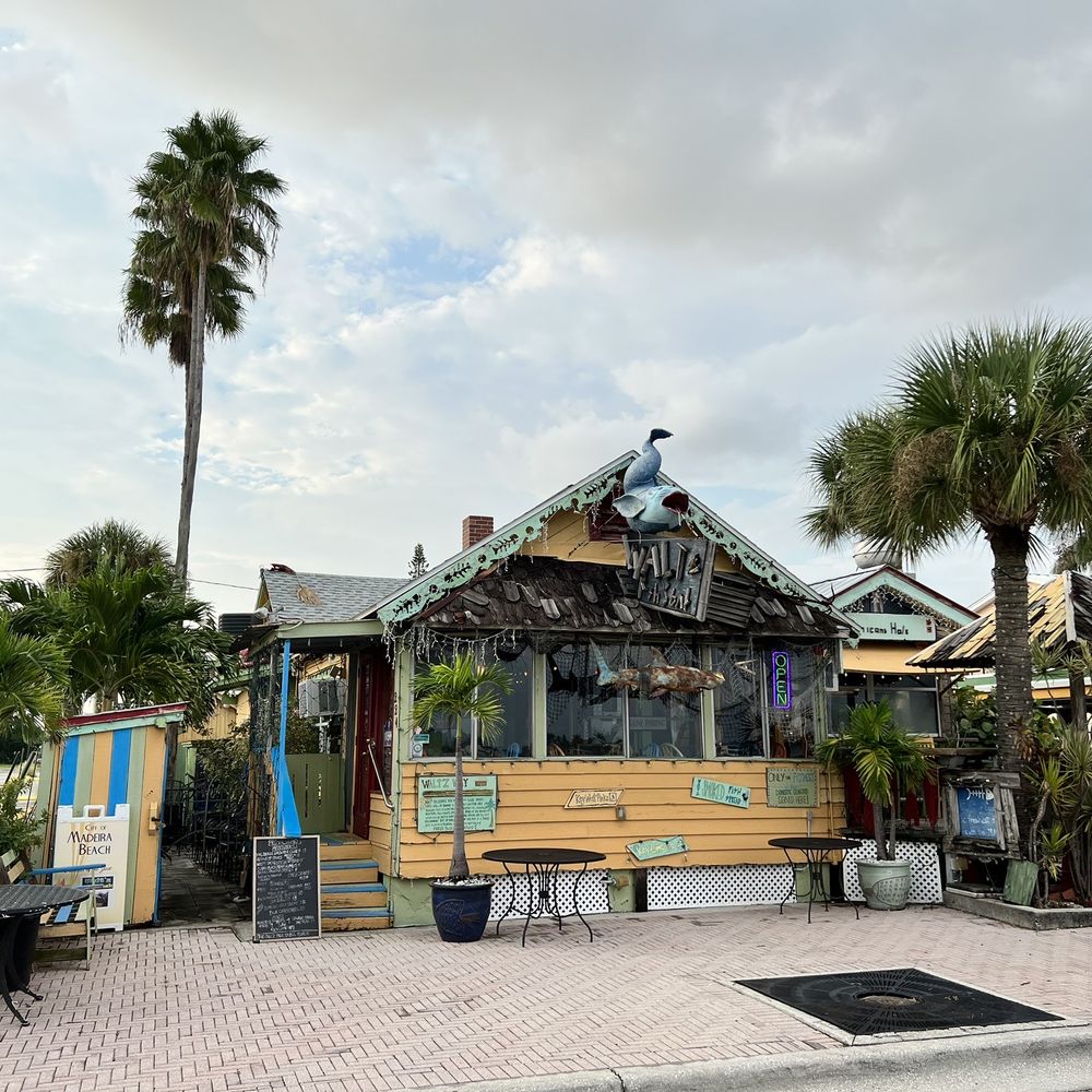 Walt'z Fish Shak - the front of the restaurant - Seafood Near Me - Madeira Beach, Florida