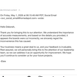 This was their response!