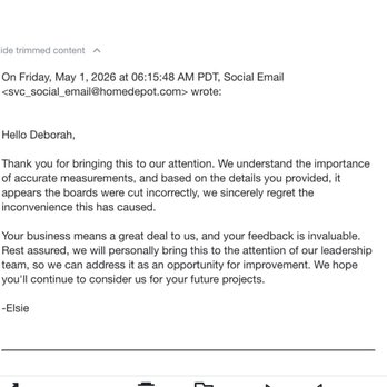 The Home Depot - This was their response! - Hardware Stores Near Me - Poway, California The Home Depot - This was their response! - Hardware Stores Near Me - Poway, California