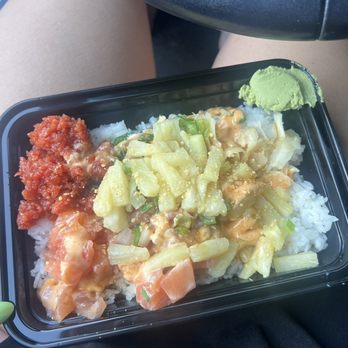 Aloha Poke - Ridiculous slopped together THREE SCOOP bowl - Poke Near Me - Chino, California Aloha Poke - Ridiculous slopped together THREE SCOOP bowl - Poke Near Me - Chino, California