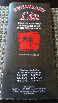 Menu photo 5 Restaurant Lin Bad Oeynhausen, NW