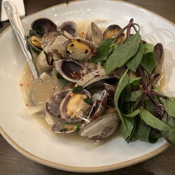 Amazing Basil - Yummy clam w/basil wine sauce! Salty egg yolk fried rice is my favorite. - Asian Fusion Near Me - Fremont, California Amazing Basil - Yummy clam w/basil wine sauce! Salty egg yolk fried rice is my favorite. - Asian Fusion Near Me - Fremont, California