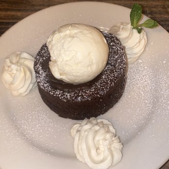 Zaytoon - Gluten free chocolate cake with vanilla ice cream - Lebanese Near Me - Santa Barbara, California Zaytoon - Gluten free chocolate cake with vanilla ice cream - Lebanese Near Me - Santa Barbara, California