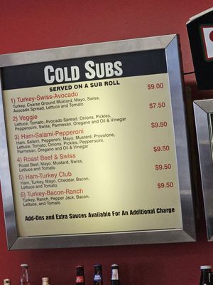 Menu photo 1 Santiam Subs Salem, OR