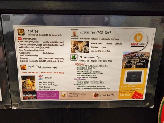 Menu photo 8 Liquid Fusion Cafe Northbrook, IL