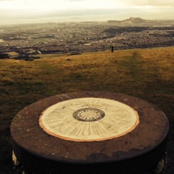 Pentland Hills Regional Park - Very Tolkien map at the top of Allermuir Hill