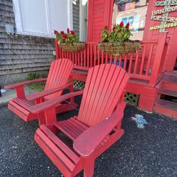 Essentials - Comfy chairs outside to sit.