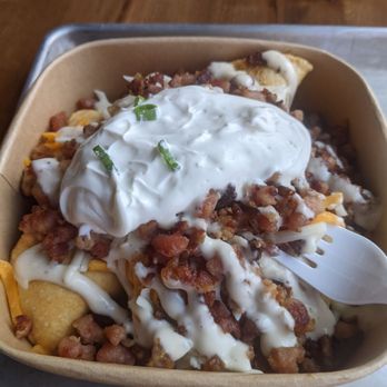 Loaded Pierogi - Double double (PS already picked the green onions off in the picture) - Comfort Food Near Me - Edmonton, Alberta Loaded Pierogi - Double double (PS already picked the green onions off in the picture) - Comfort Food Near Me - Edmonton, Alberta