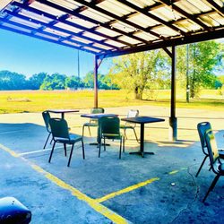 Start Travel Plaza - Outdoor dining in Beautiful Cajun Country.