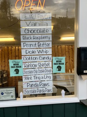 Menu photo 2 Mountain Mist Ice Cream Saranac Lake, NY Menu photo 2 Mountain Mist Ice Cream Saranac Lake, NY