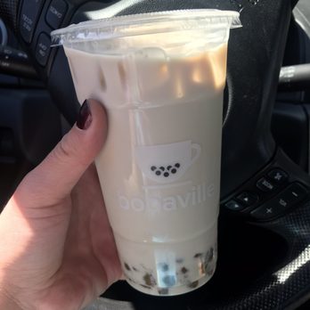 Bobaville - Jasmine Milk Tea with homemade boba - Coffee & Tea Near Me - Daly City, California