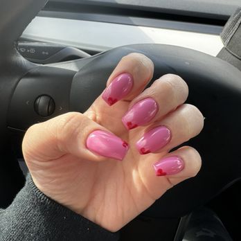 Hailey Nails Spa - My Valentine design - Nail Salons Near Me - Los Angeles, California