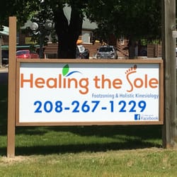 Healing The Sole - This is the sign on highway 95