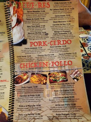 Menu photo 4 Ay Jalisco Sebastian, FL