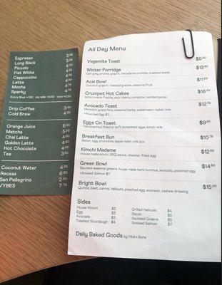 Menu photo 5 Bright Side Brooklyn, NY