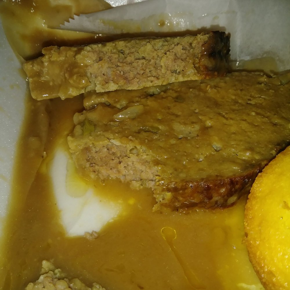 meatloaf with gravy and orange