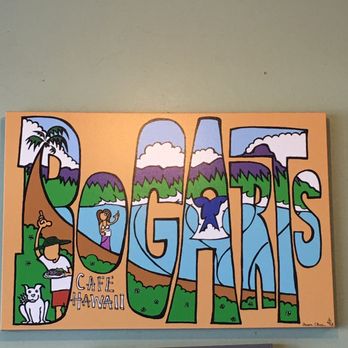 Bogart's Cafe - local surf-centered art work - Breakfast & Brunch Near Me - Honolulu, Hawaii
