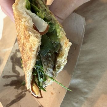 Sole Toscano Italian Cafe - Badly bruised avocados used in California Piadina. - Italian Near Me - Irvine, California