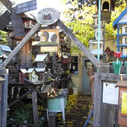 The Woodpecker Garden Store - Entrance to The Woodpecker, Bird house and Garden Store